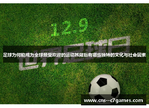 足球为何能成为全球最受欢迎的运动其背后有哪些独特的文化与社会因素